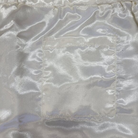 Ulta Size XL Intimates & Sleepwear 2 Piece Cream Satin Set Button Drawstring New - Picture 11 of 13